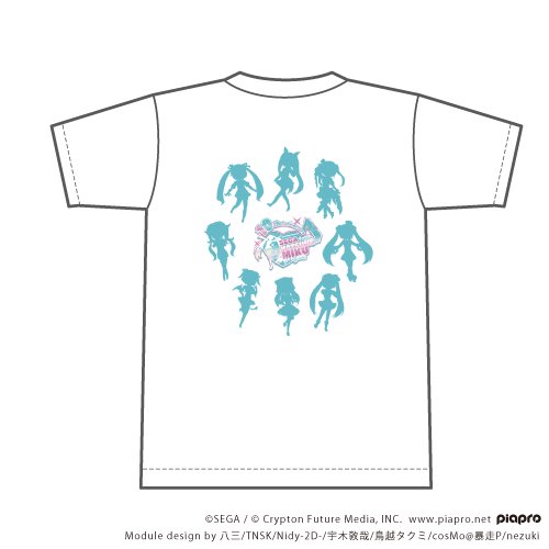 Tシャツ「初音ミク -Project DIVA-」01/集合デザイン(グラフアートイラスト)