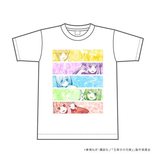 Tシャツ「五等分の花嫁∬」01/集合デザイン(MANGEKYO)(XLサイズ)