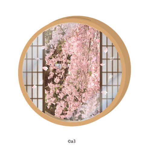 マルキャラフレーム42/和風窓(桜)