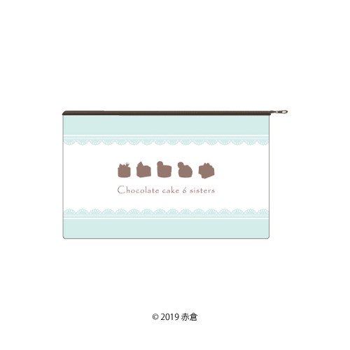 キャラポーチ「チョコケーキ6姉妹」01/ケーキデザイン(イラスト)