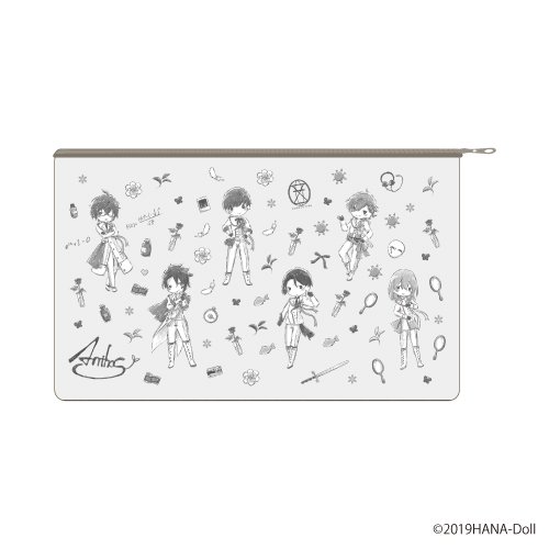 キャラポーチ 華doll 01 白黒デザイン グラフアートイラスト アニメ キャラクターグッズの通販ならeeo Store