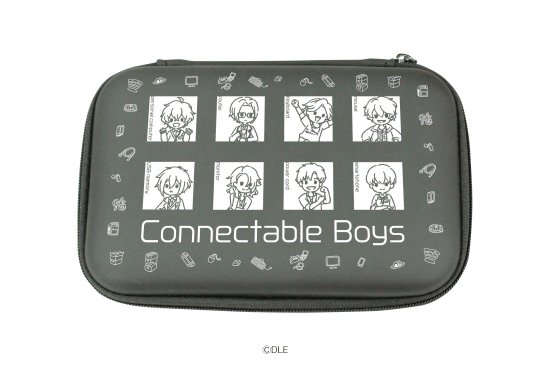 プロテクト収納ケース「周辺男子-Connectable Boys-」01/線画デザイン(グラフアートイラスト)