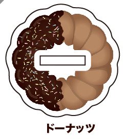 着せ替え台座(溝サイズ：約15×3ｍｍ)01/ドーナッツ