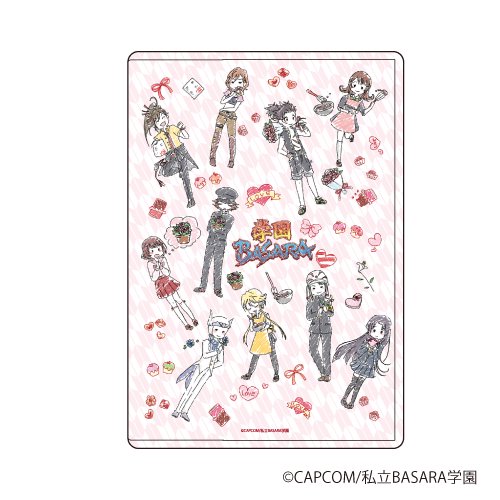 キャラクリアケース「学園BASARA」01/集合デザイン バレンタインver.(グラフアートイラスト)