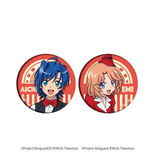 Eeo Store公式通販サイト 缶バッジ2個セット カードファイト ヴァンガード 01 カフェver アイチ エミ 描き下ろし