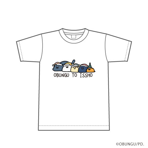 【限定商品】Tシャツ「お文具といっしょ」03/整列ねころびデザイン(描き下ろし)(Mサイズ)