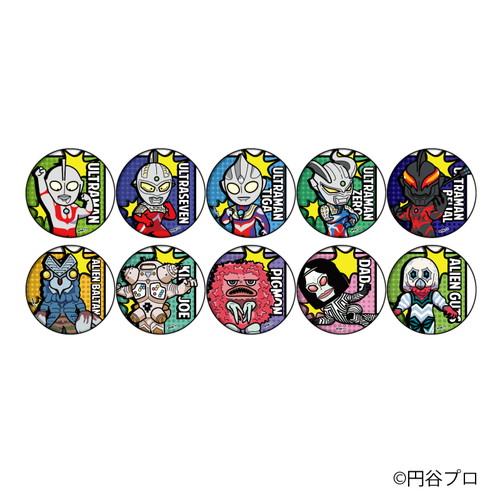 缶バッジ「ウルトラマンシリーズ」06/コンプリートBOX(全10種)(POP Art)