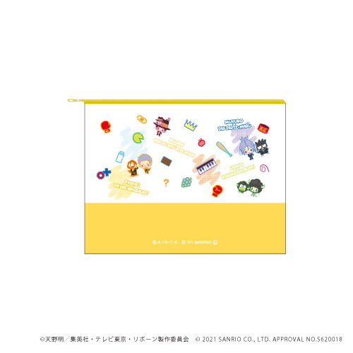 抗菌マスクポーチ「家庭教師ヒットマンREBORN!×SANRIO CHARACTERS」01/ちりばめデザイン