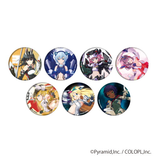 缶バッジ アリス ギア アイギス 07 3周年イラストデザインver ブラインド 7種 イラスト アニメ キャラクターグッズの通販ならeeo Store