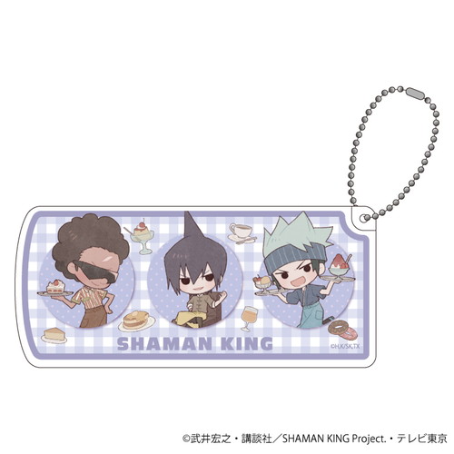 スライド式小物ケース「TVアニメ『SHAMAN KING』」03/カフェver. パープル(レトロアートイラスト)