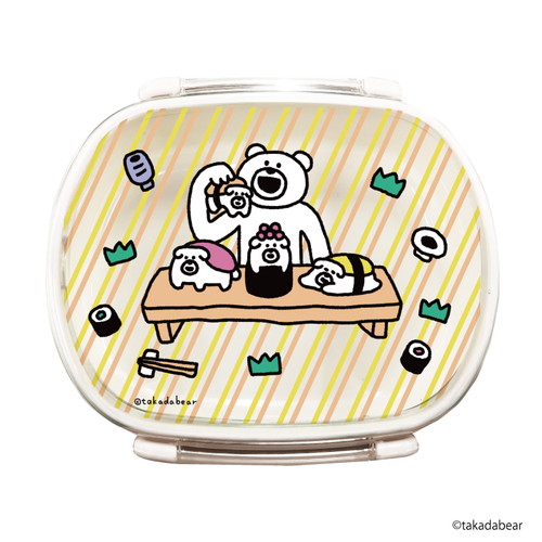 キャラランチボックス「けたたましく動くクマ」01/お寿司デザイン