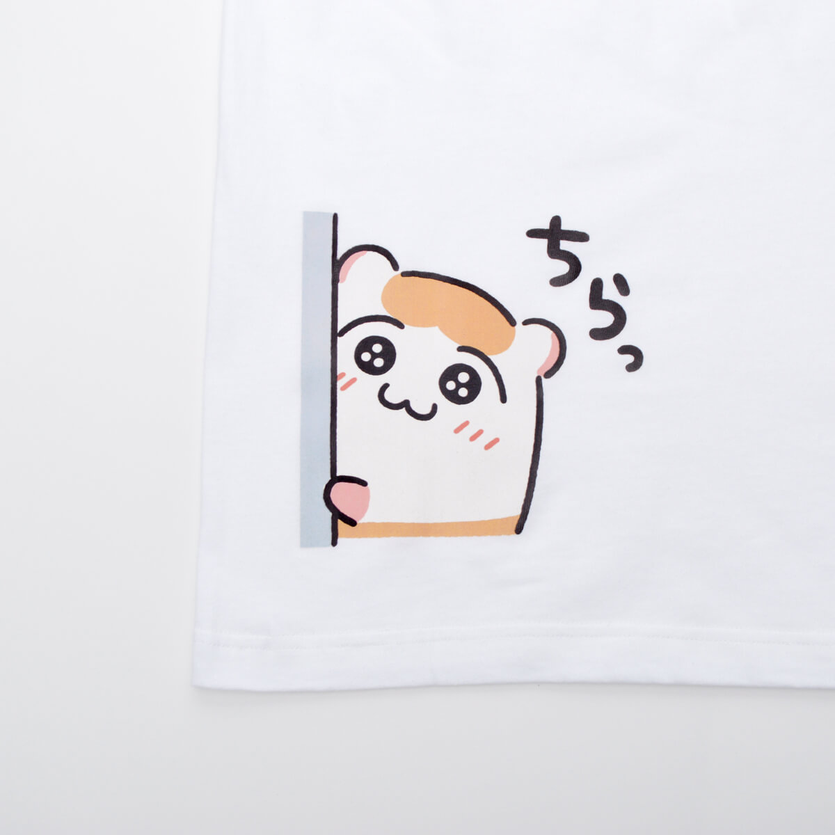 Tシャツ「ちこまる」ちこまるビクビク/ホワイト