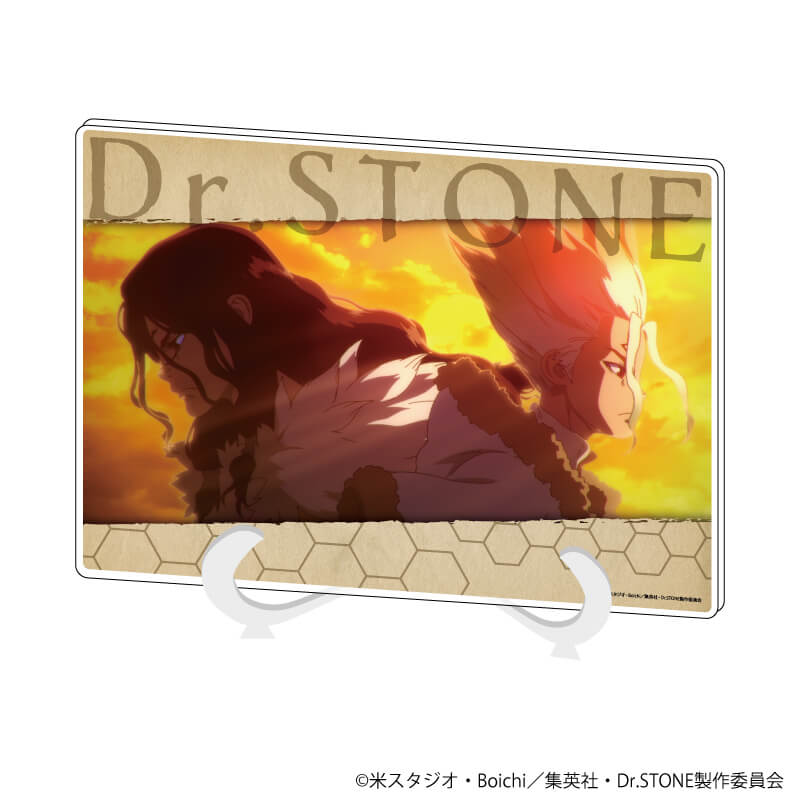 アクリルアートボード(A5サイズ)「Dr.STONE」02/石神千空&獅子王司(場面写イラスト)