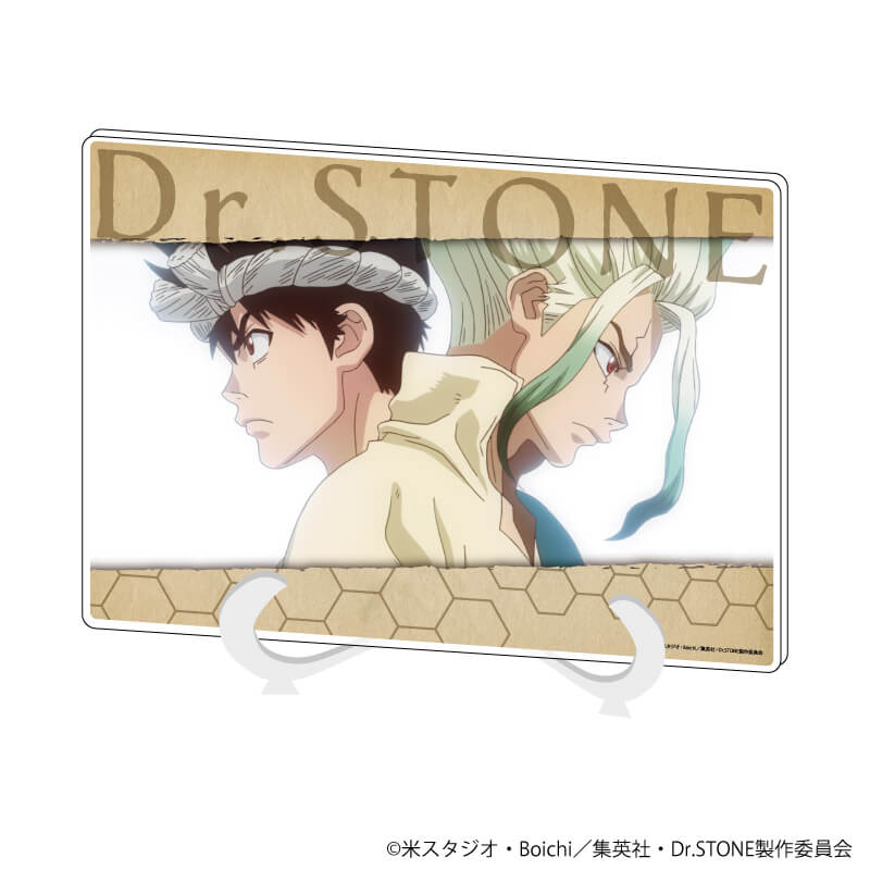 アクリルアートボード(A5サイズ)「Dr.STONE」03/石神千空&クロム(場面写イラスト)