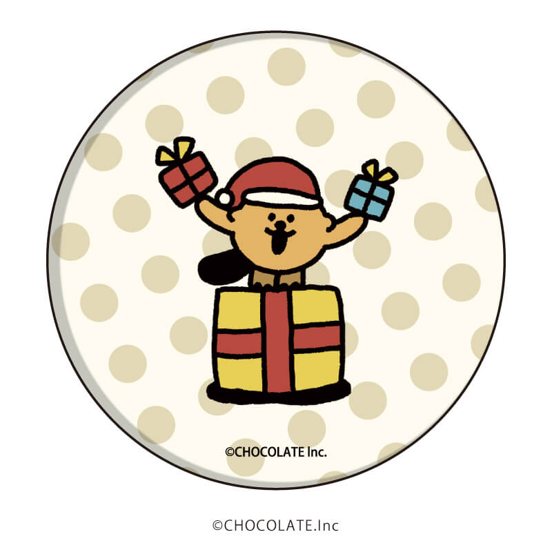 缶バッジ「ラッコズ」01/クリスマスver.　コンプリートBOX（全8種）(描き下ろしイラスト)