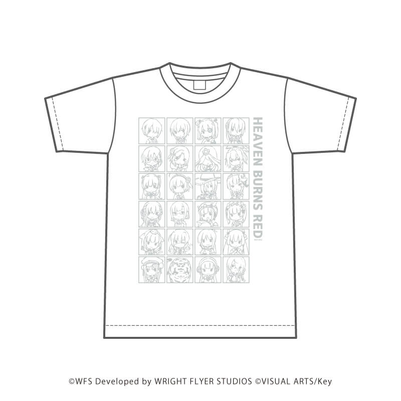 Tシャツ「ヘブンバーンズレッド」01/コマ割りデザイン(グラフアートイラスト)(Lサイズ)