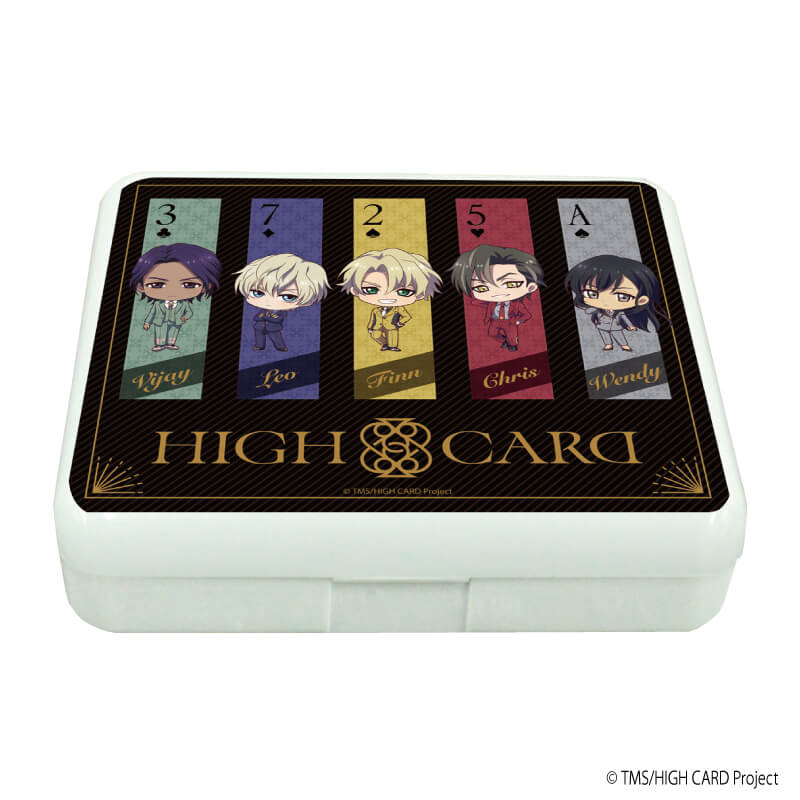 小物ケース「HIGH CARD」01/コマ割りデザイン(ミニキャライラスト)