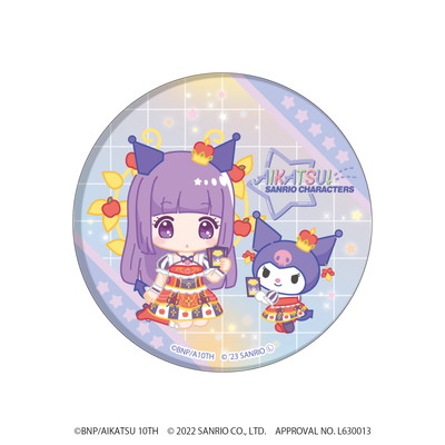 缶バッジ「アイカツ！×サンリオキャラクターズ」01/コンプリートBOX(全8種)(ミニキャライラスト)