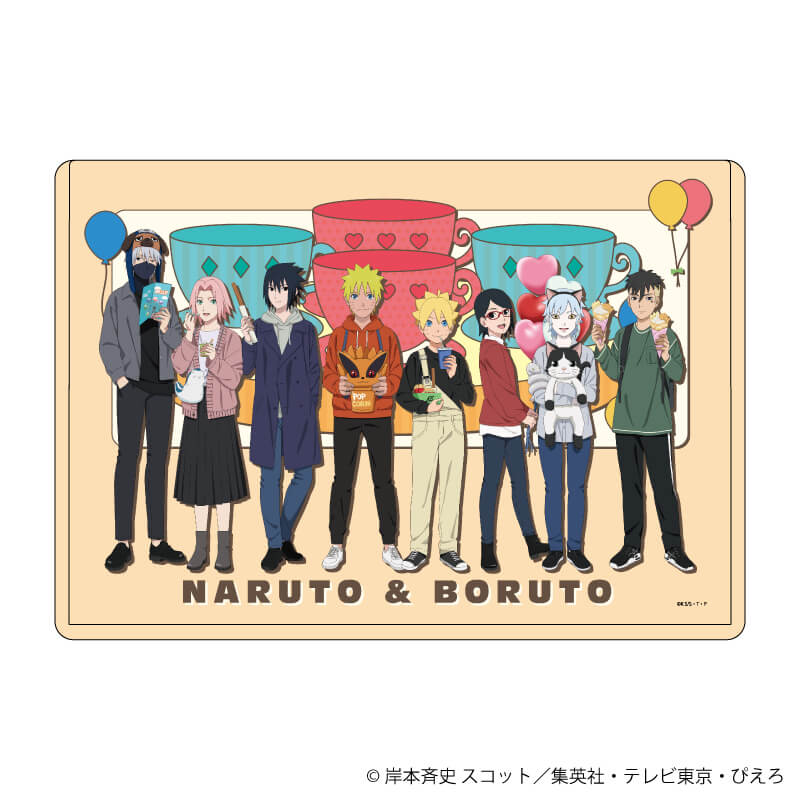 キャラクリアケース「NARUTO＆BORUTO」12/整列デザイン テーマパークver.(描き下ろしイラスト)
