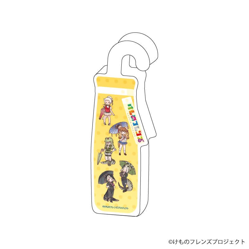 コレクションボトル「けものフレンズ」05/散りばめデザインB  梅雨ver.(グラフアートイラスト)