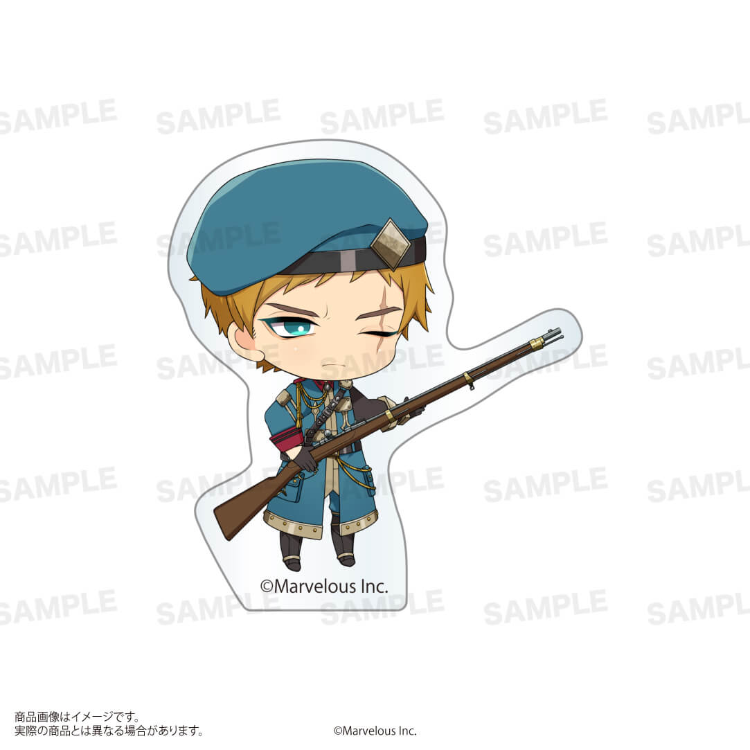 「千銃士:Rhodoknight」トレーディングダイカットアクリルブロック C BOX