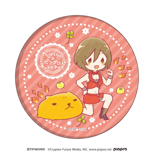 缶バッジ「カピバラさん×ピアプロキャラクターズ」02/コンプリートBOX(全6種)(グラフアートイラスト)