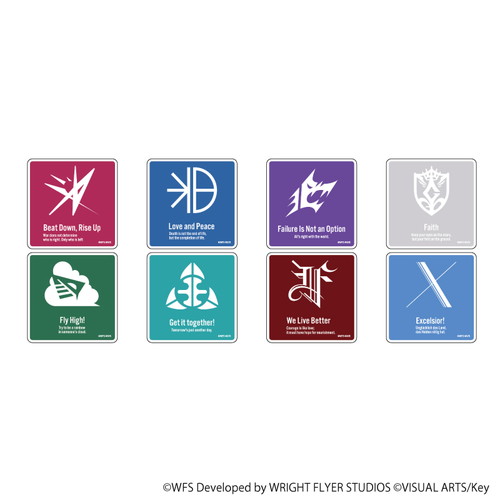 キャラアクリルバッジ「ヘブンバーンズレッド」01/コンプリートBOX(全8種)部隊ロゴ