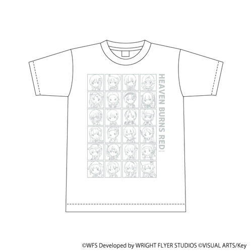 Tシャツ「ヘブンバーンズレッド」02/コマ割りデザイン(グラフアートイラスト)(Lサイズ)