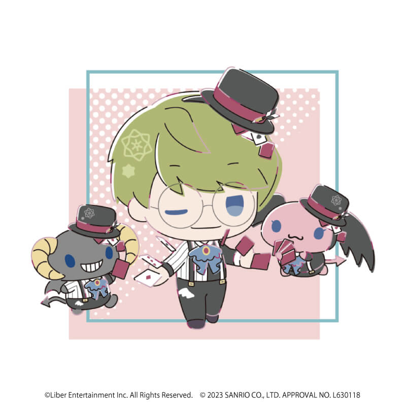 ワッペンシール「A3!×Sanrio characters」06/卯木千景×ルロロマニック