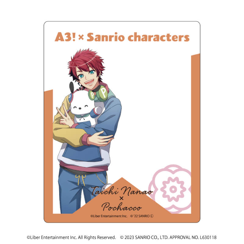 アクリルカード「A3!×Sanrio characters」03/七尾太一×ポチャッコ(描き 
