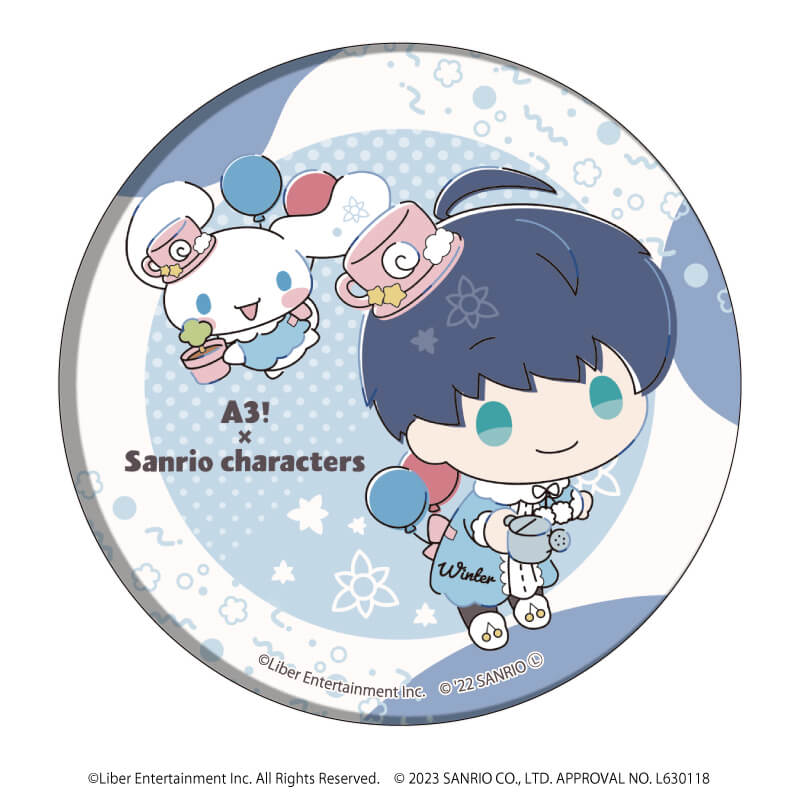 缶バッジ「A3!×Sanrio characters」02/A＆W ブラインド(12種)