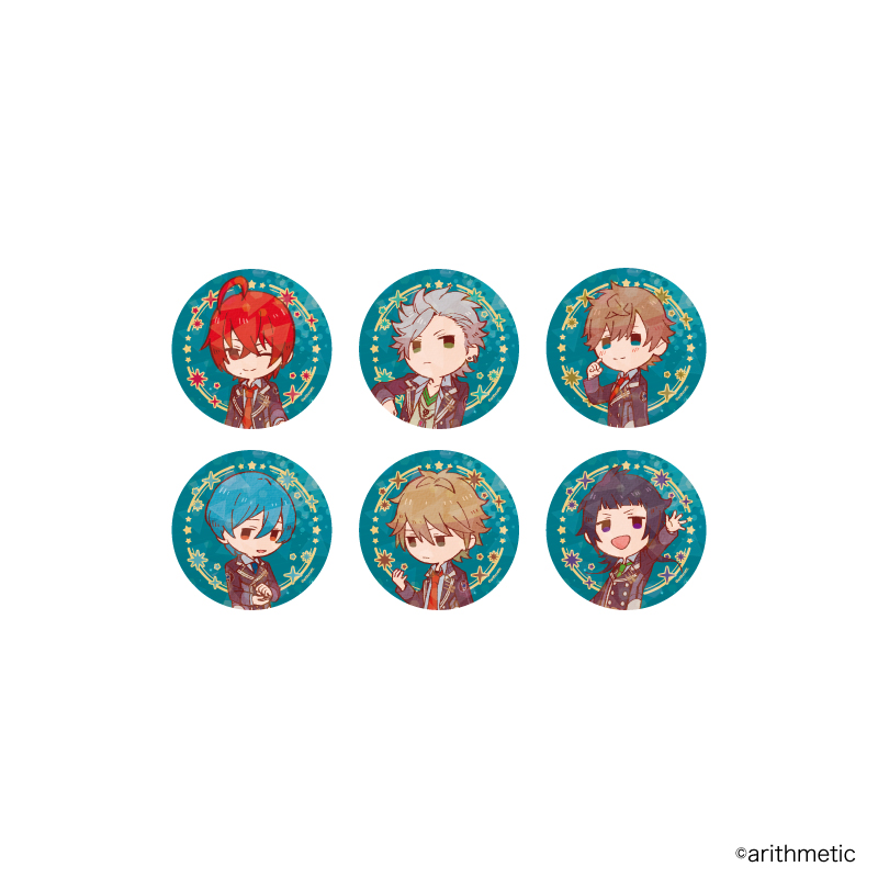 ホログラム缶バッジ(65mm)「Starry☆Sky」01/ブラインド（6種）(レトロアートイラスト)