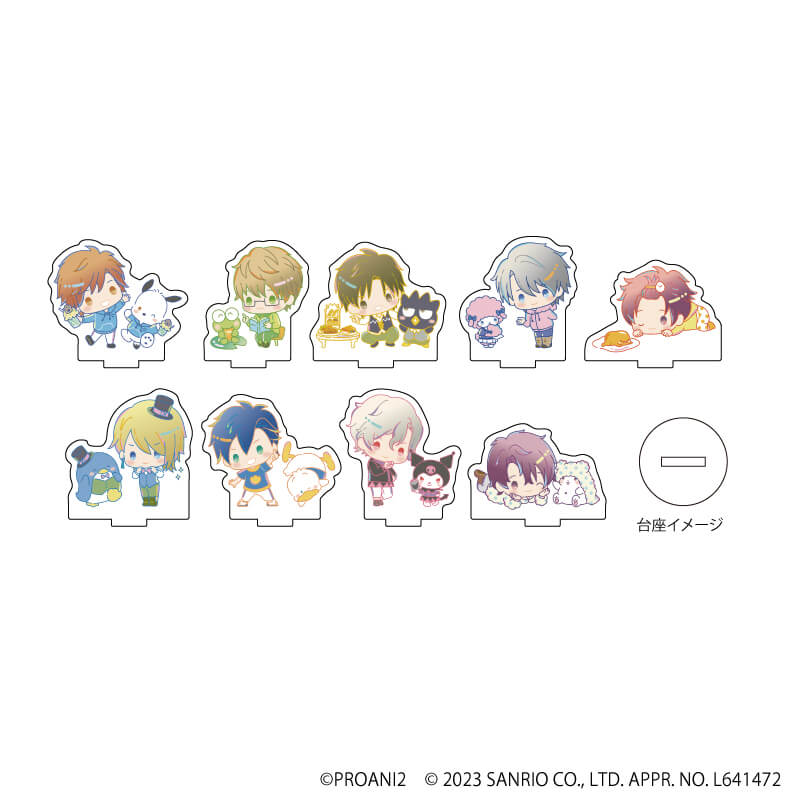 アクリルぷちスタンド「TSUKIPRO THE ANIMATION 2×サンリオキャラクターズ」01/コンプリートBOX(全9種)(ミニキャライラスト)