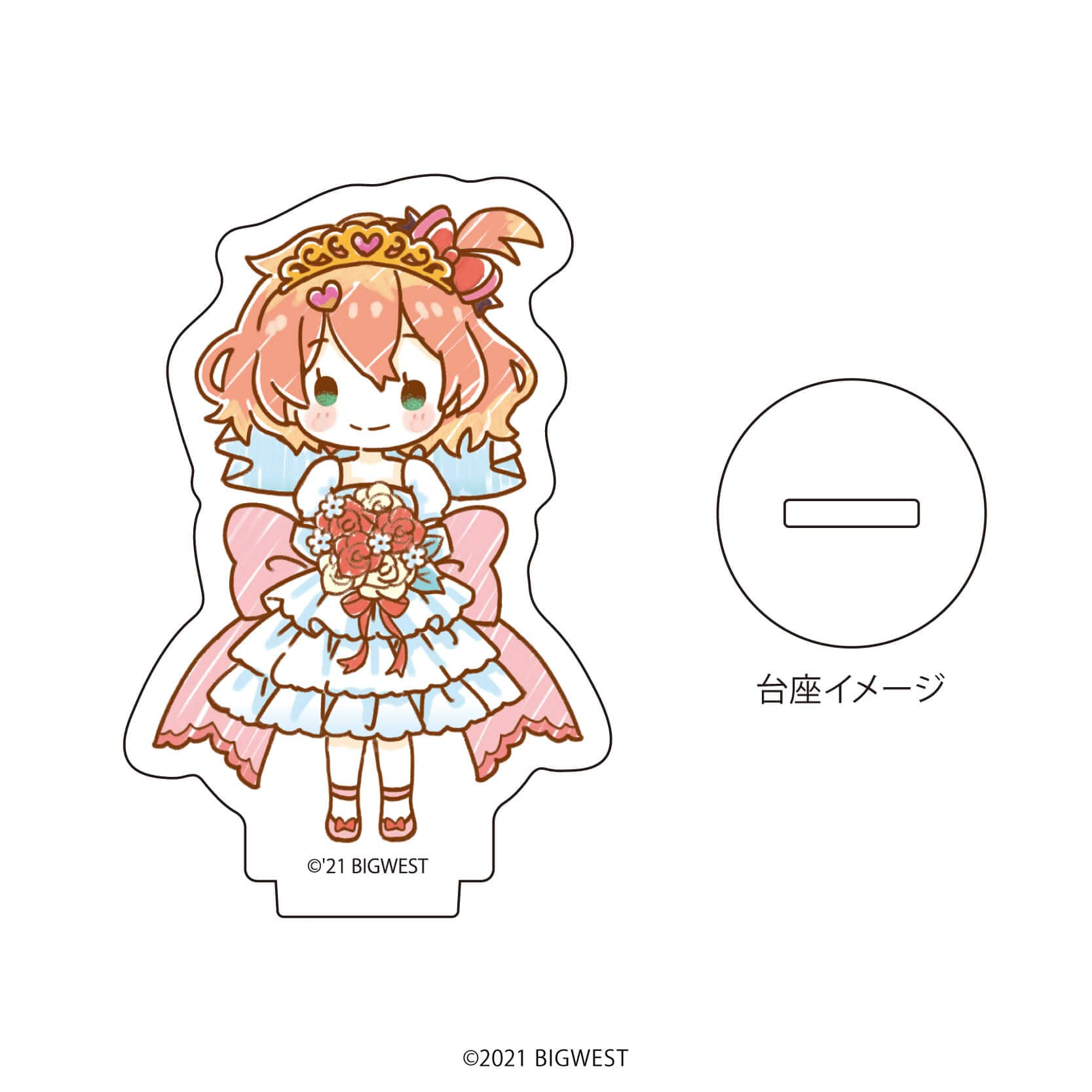 アクリルぷちスタンド「劇場版マクロスΔ 絶対LIVE!!!!!!」03/ジューンブライドver. コンプリートBOX(全5種)(グラフアートイラスト)