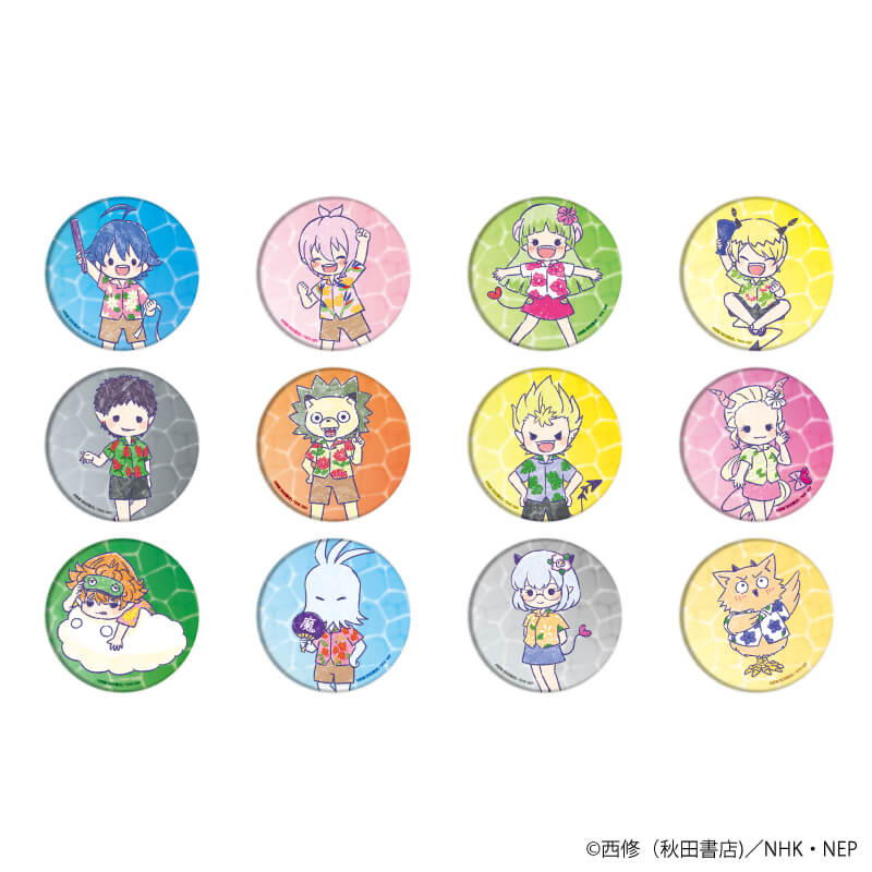 缶バッジ「魔入りました！入間くん」 夏ver. (グラフアートイラスト