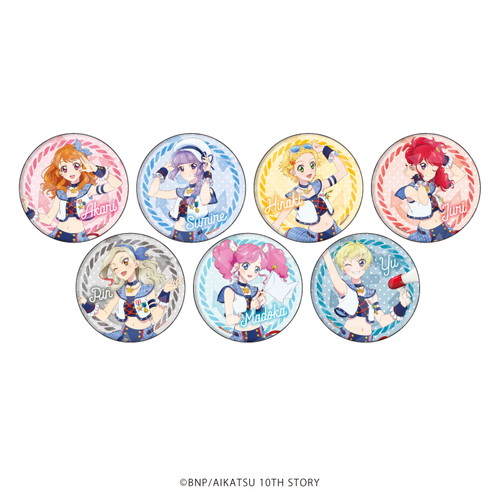 ホログラム缶バッジ(65mm)「アイカツ！」01/ トレーディング(7種)(描き