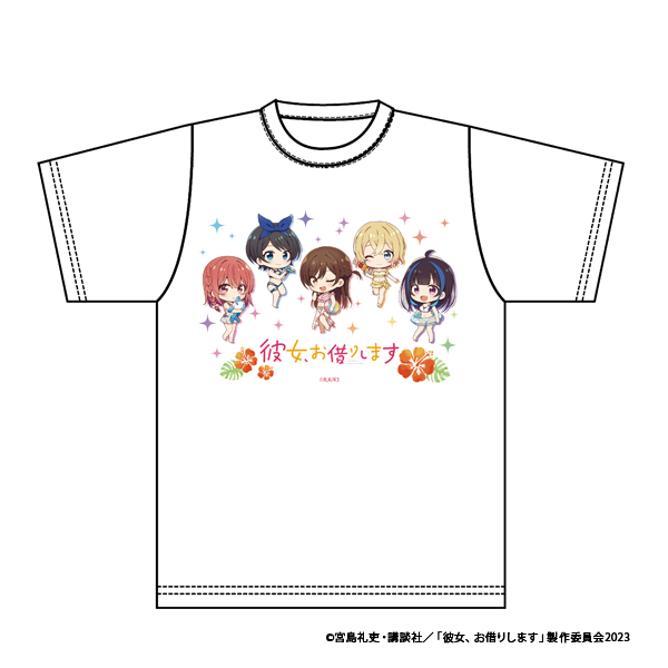 彼女、お借りします ぷちちょこグラフィックTシャツ【水着】