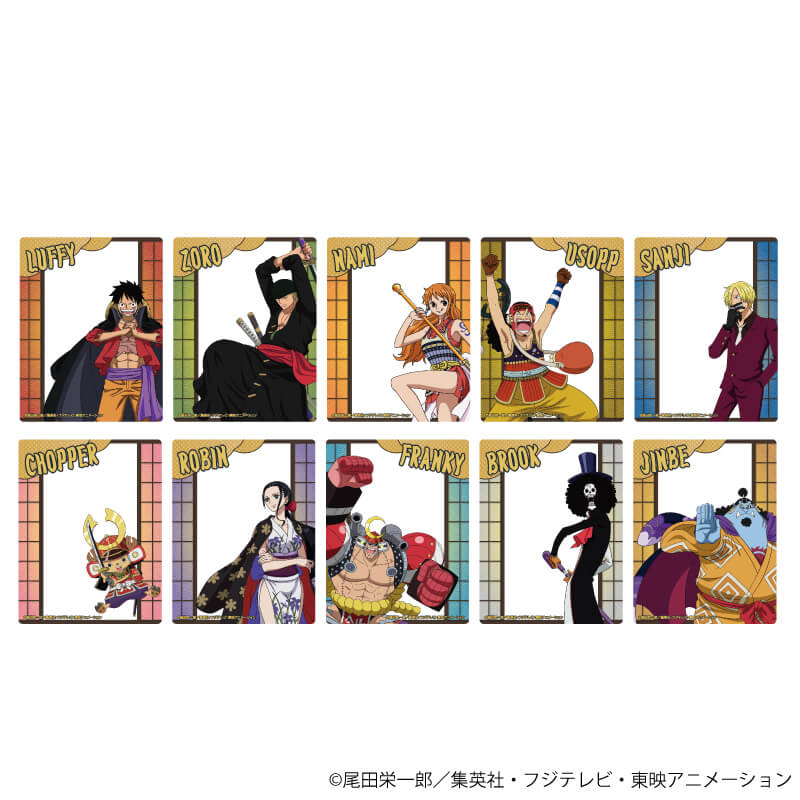 アクリルカード「ONE PIECE」01/麦わらの一味 コンプリートBOX(全10種