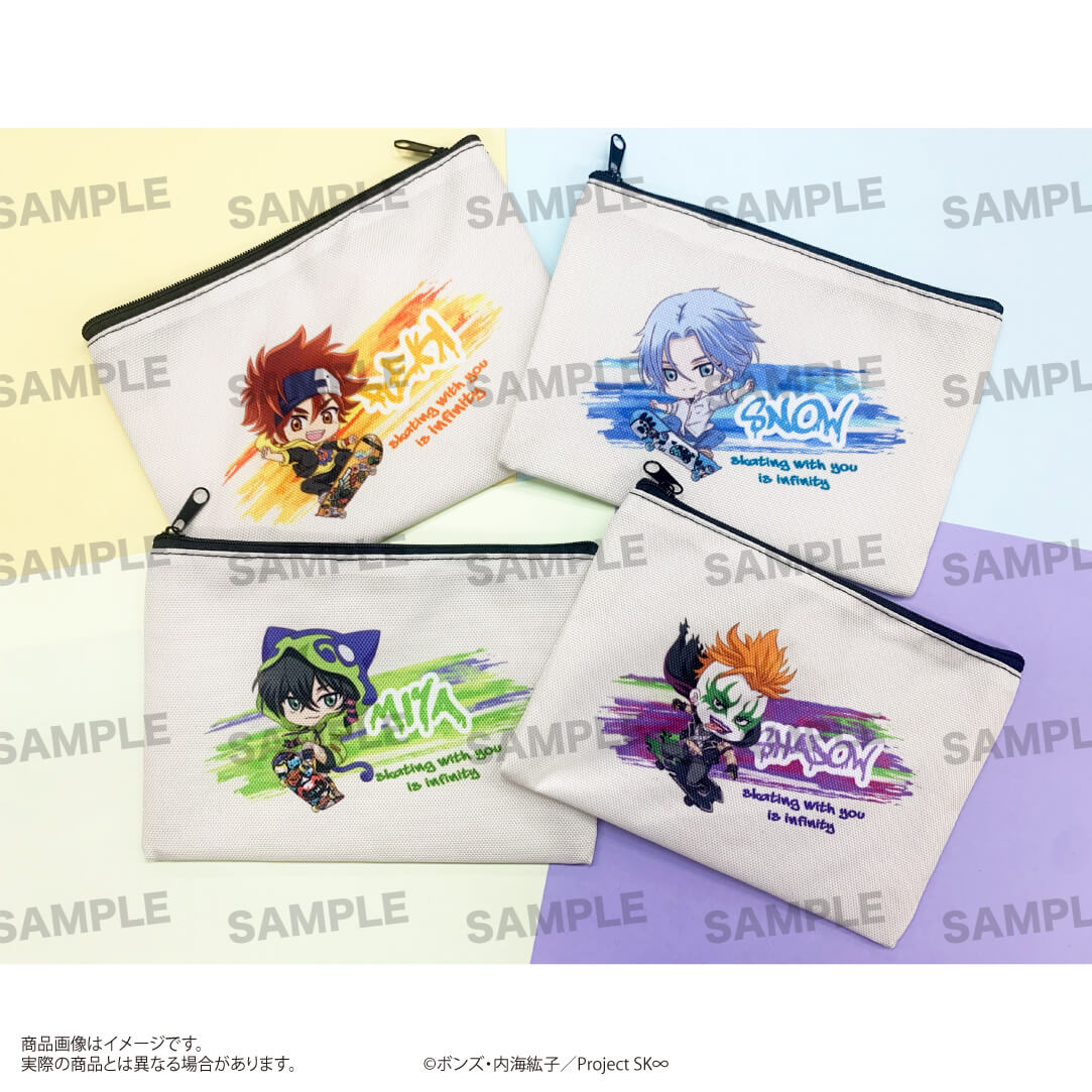 TVアニメ「SK∞ エスケーエイト」フラットポーチ （きゃらほっぴん！）レキ