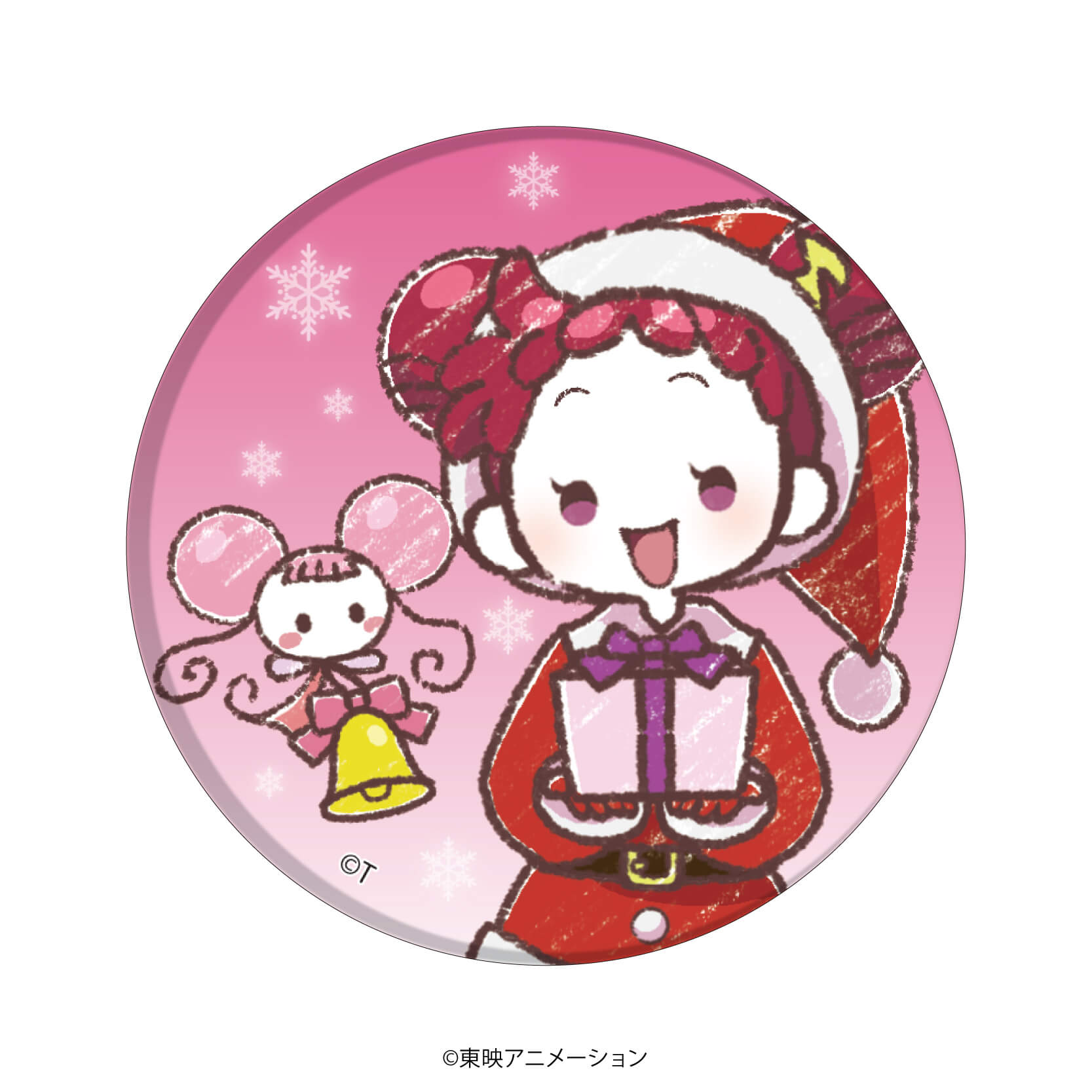 缶バッジ「おジャ魔女どれみドッカ～ン！」11/クリスマスver. ブラインド(7種)(グラフアートイラスト)