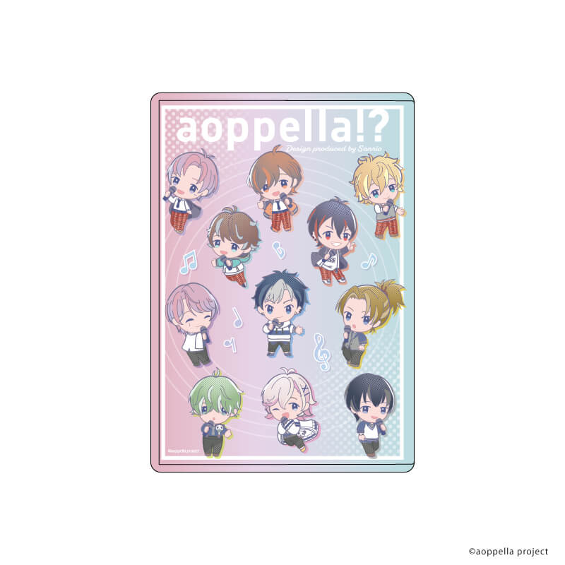 キャラクリアケース「アオペラ -aoppella!?- Design produced by Sanrio」01/集合デザイン(ミニキャライラスト)