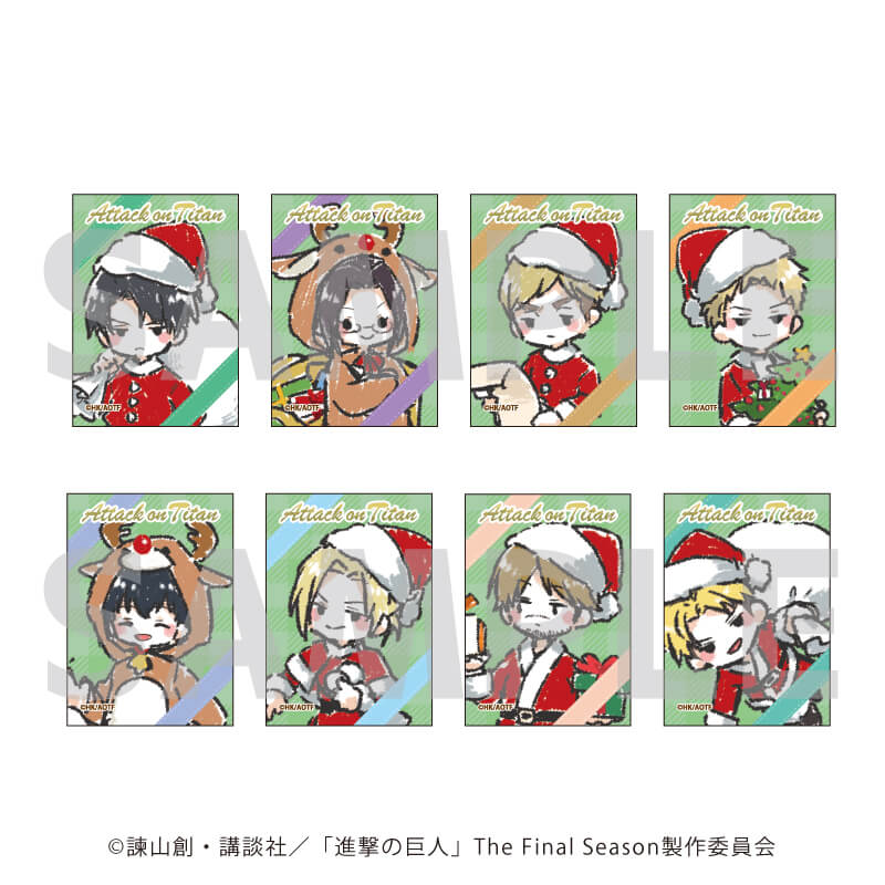 キャンバスボードミニ「進撃の巨人」02/クリスマスver. コンプリートBOX(全8種)(グラフアートイラスト)