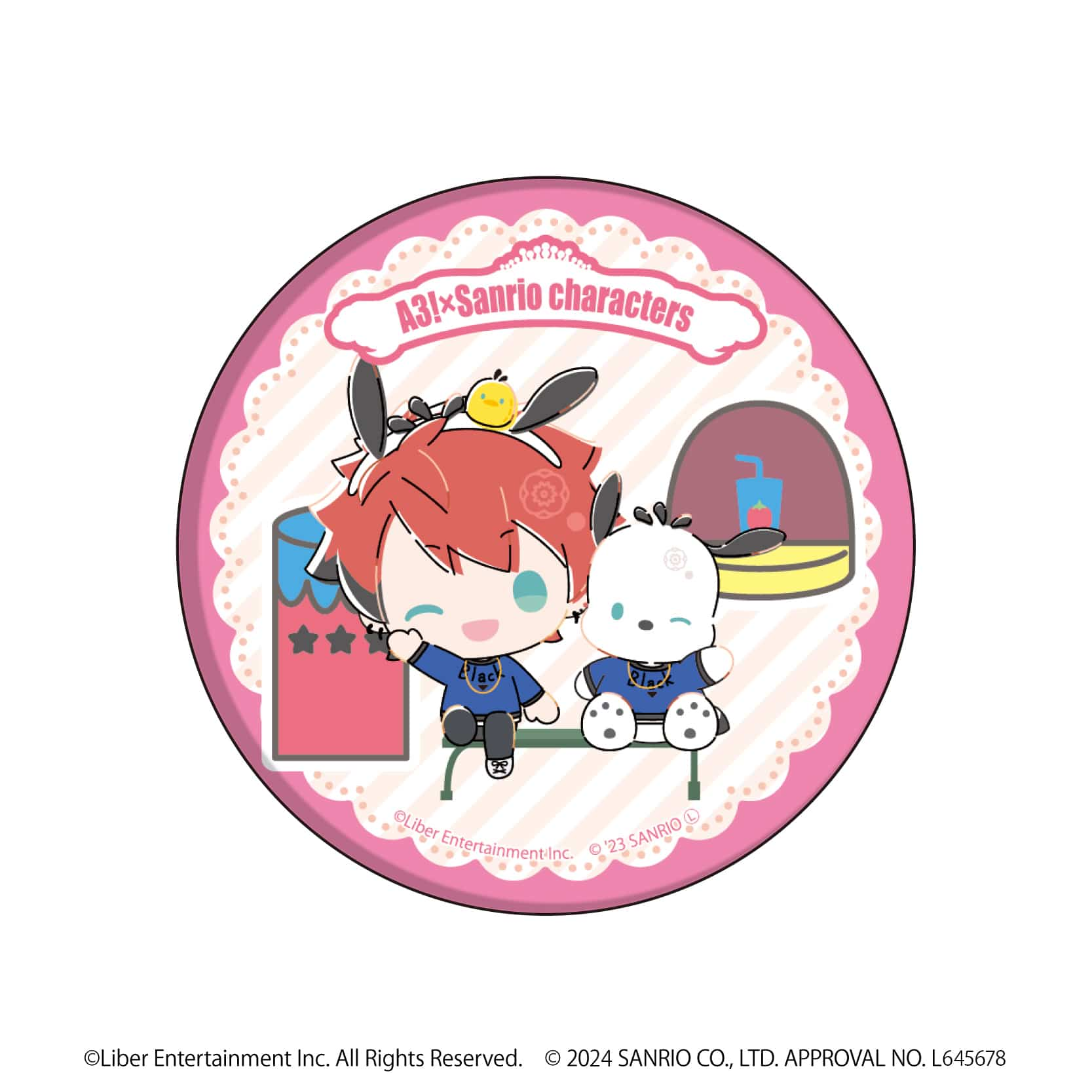 缶バッジ「A3!×Sanrio characters」04/A＆W ブラインド(12種)