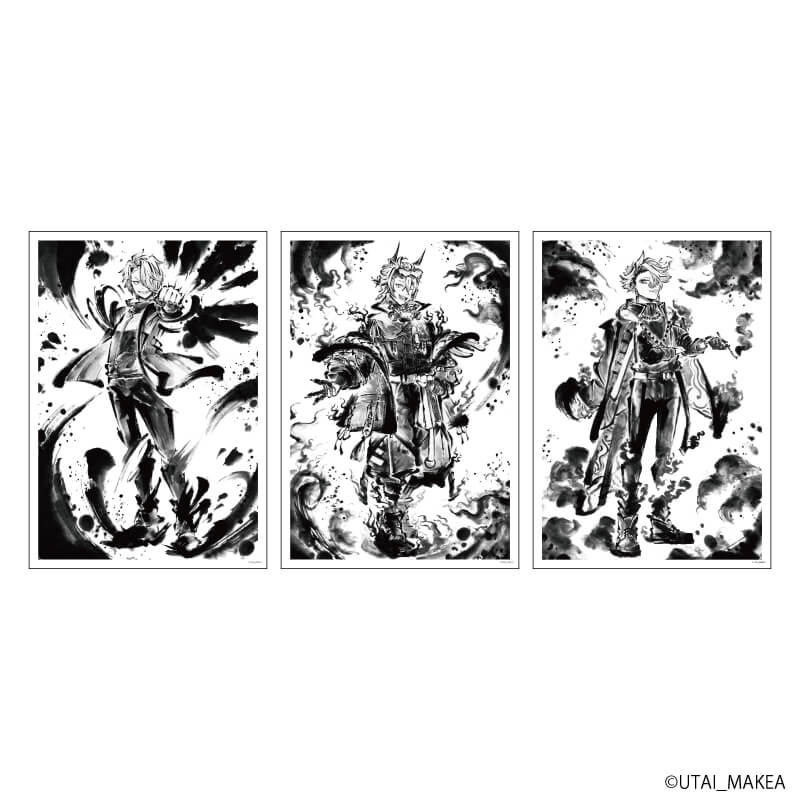 REPLICA GENGA 3枚セット「歌衣メイカ」01/水墨イラストver.