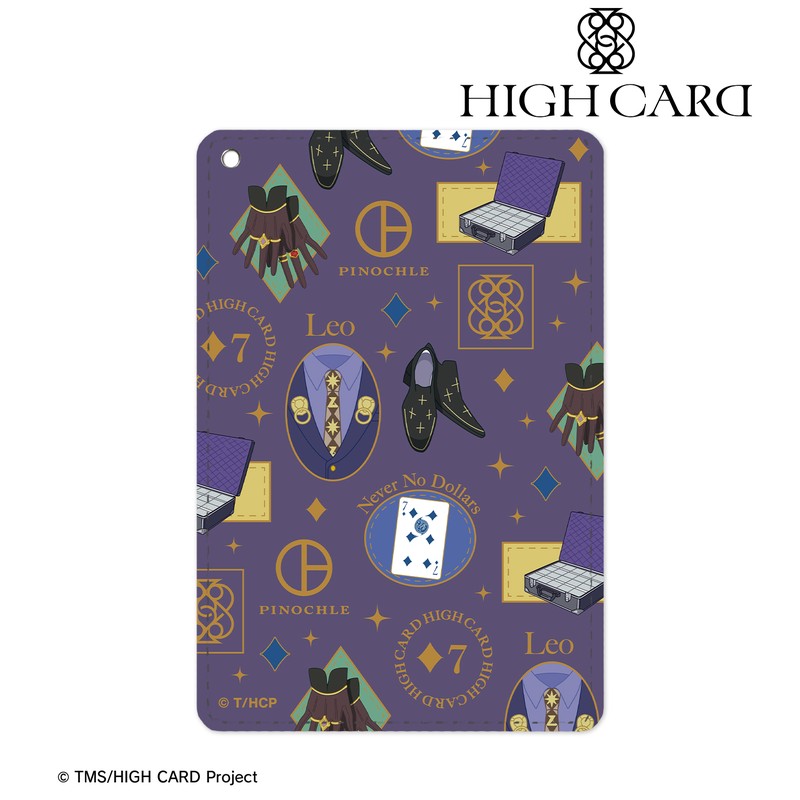 HIGH CARD レオ・コンスタンティン・ピノクル モチーフ柄 1ポケットパスケース