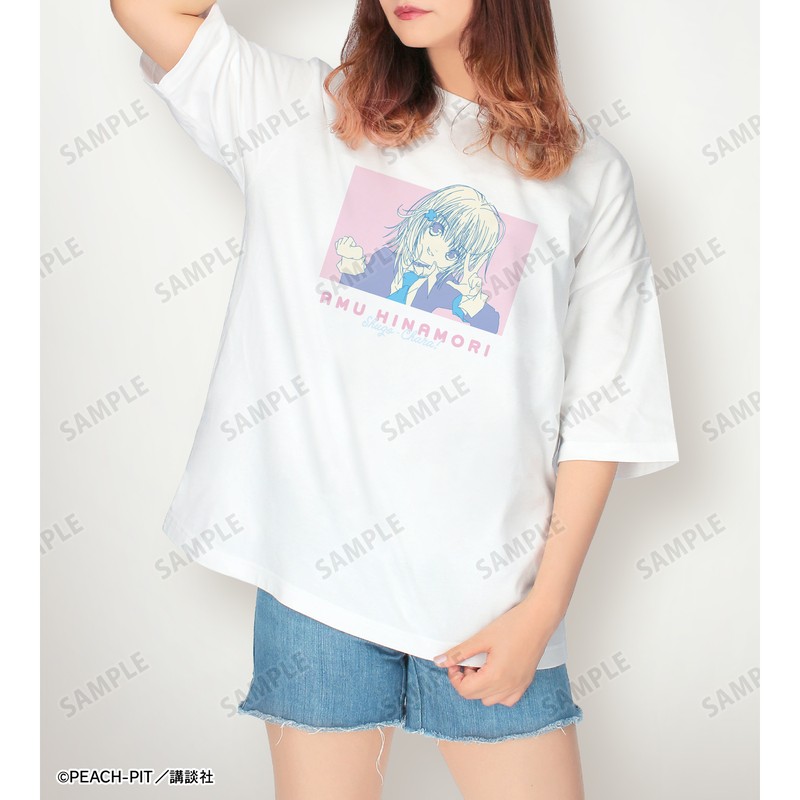 しゅごキャラ! 日奈森あむ BIGシルエットTシャツ ユニセックス Sサイズ