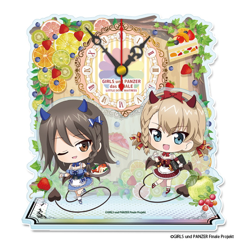 ガールズ＆パンツァー 最終章 ぷちちょこミニアクリル置時計