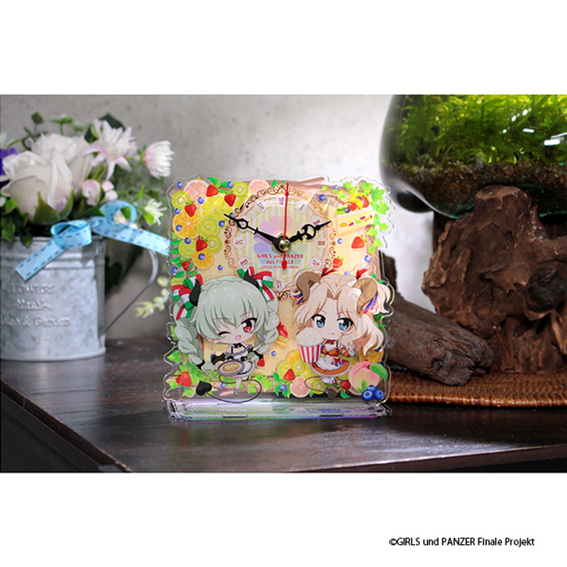 ガールズ＆パンツァー 最終章 ぷちちょこミニアクリル置時計【ケイ