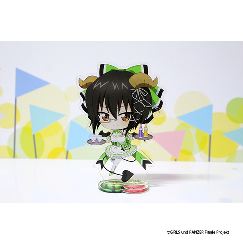 ガールズ＆パンツァー 最終章　ぷちちょこアクリルスタンド【河嶋桃】小悪魔ウエイトレス