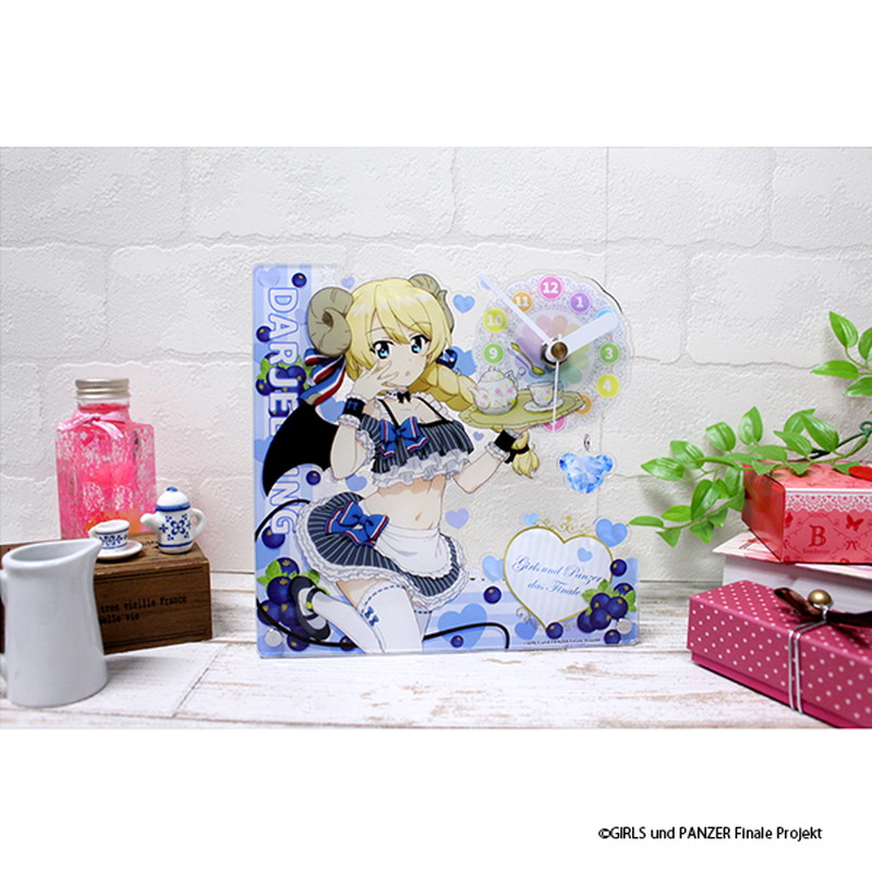 【新品未使用】聖グロリアーナ女学院　ダージリン　小悪魔ウェイトレス置き時計 新品未使用】聖グロリアーナ女学院 ダージリン 小悪魔ウェイトレス